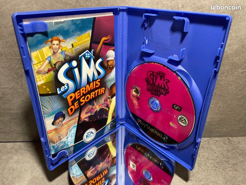 Lot 2 Jeux Les Sims 2 PS2 + Permis de Sortir EA
