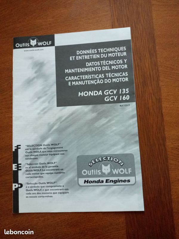 Tondeuse Honda Gcv 135 Fiche Technique