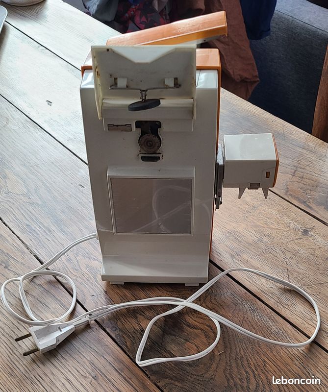 Ouvre-boîte électrique Vintage SUNBEAM - Modèle 003911-100-000 - Blanc - Occasion Fonctionnel