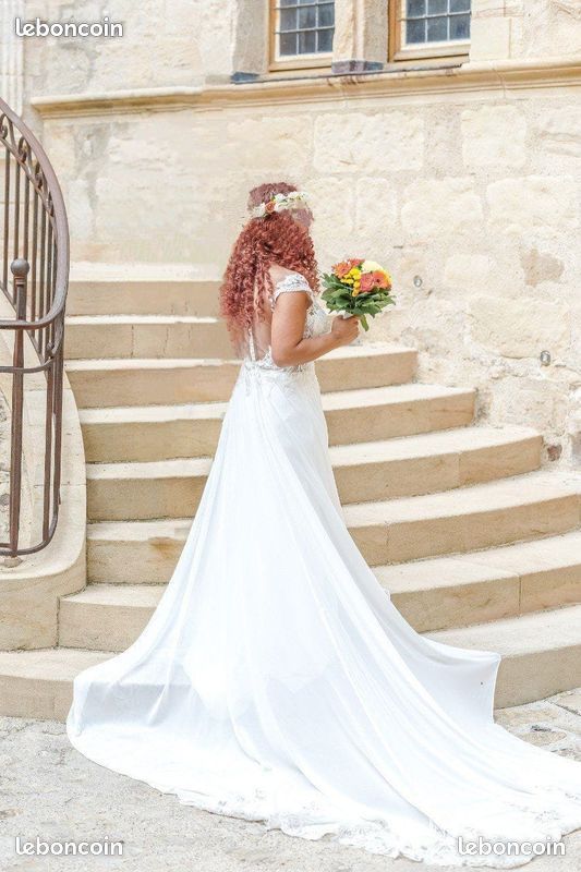 Ensemble Cérémonie Robe & Veste Point Mariage - Taille 42 - Noir - Comme Neuf