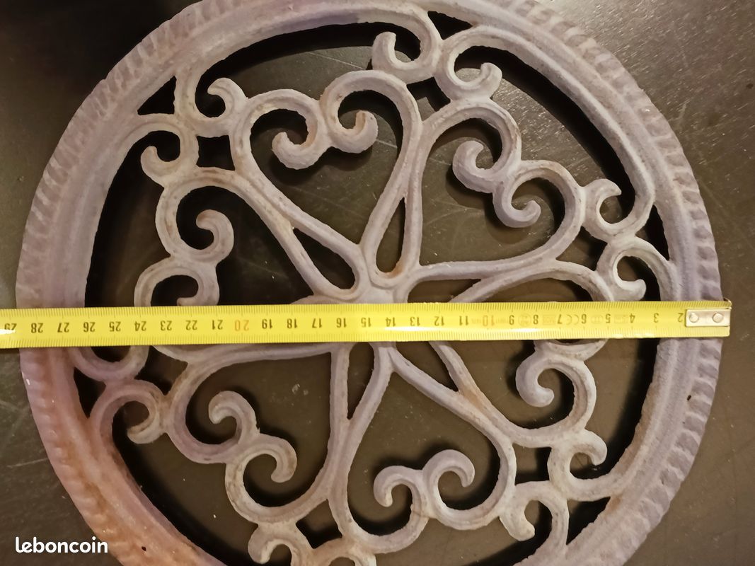 ANCIEN REPOSE PLAT En Fonte Émaillé EUR 20,02 - FR