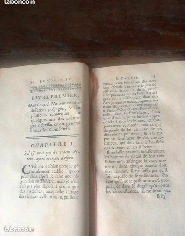 Le comédien divisé en 2 parties (1749) (image 2)