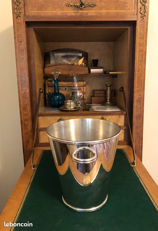 Seau à champagne ercuis paris plaqué argent