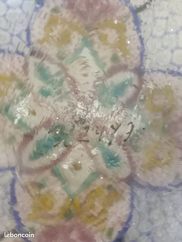 Bonbonnière ancienne en verre émaillé orientaliste – XIXe siècle (image 8)