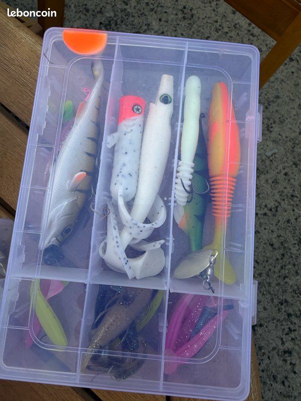 Lot De 98 Leurres Pêche IIRC – Boîte Transparente, Pince Incluse, Pour Eau Douce Et Salée