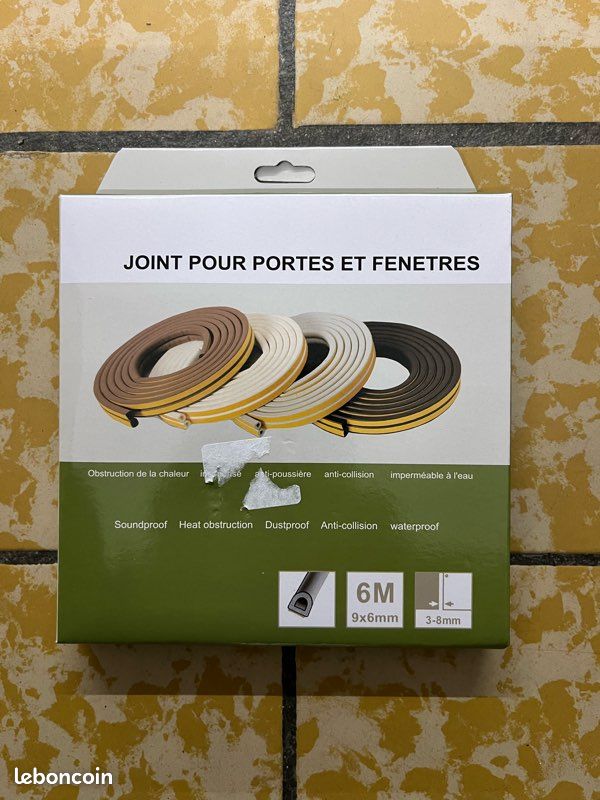 Joint De Porte Anti-météo - Mousse PU Adhésif - 26 Pieds - Blanc - Uxcell