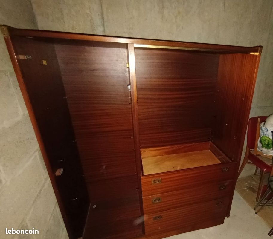 Armoire secrétaire années 50 (image 7)