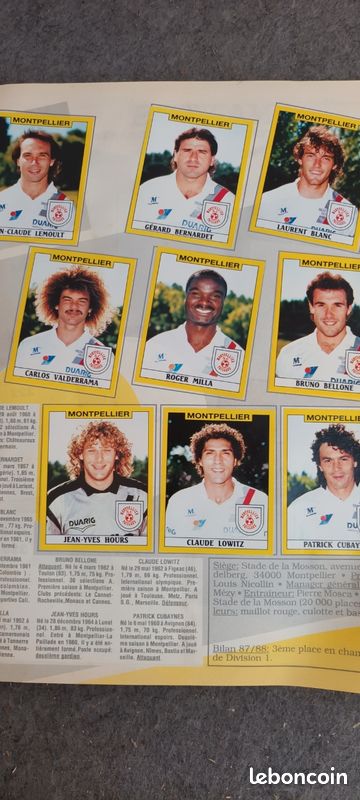 ALBUM PANINI FOOTBALL LIGUE 1 2000 Incomplet 81/474 EUR 45,00 - FR