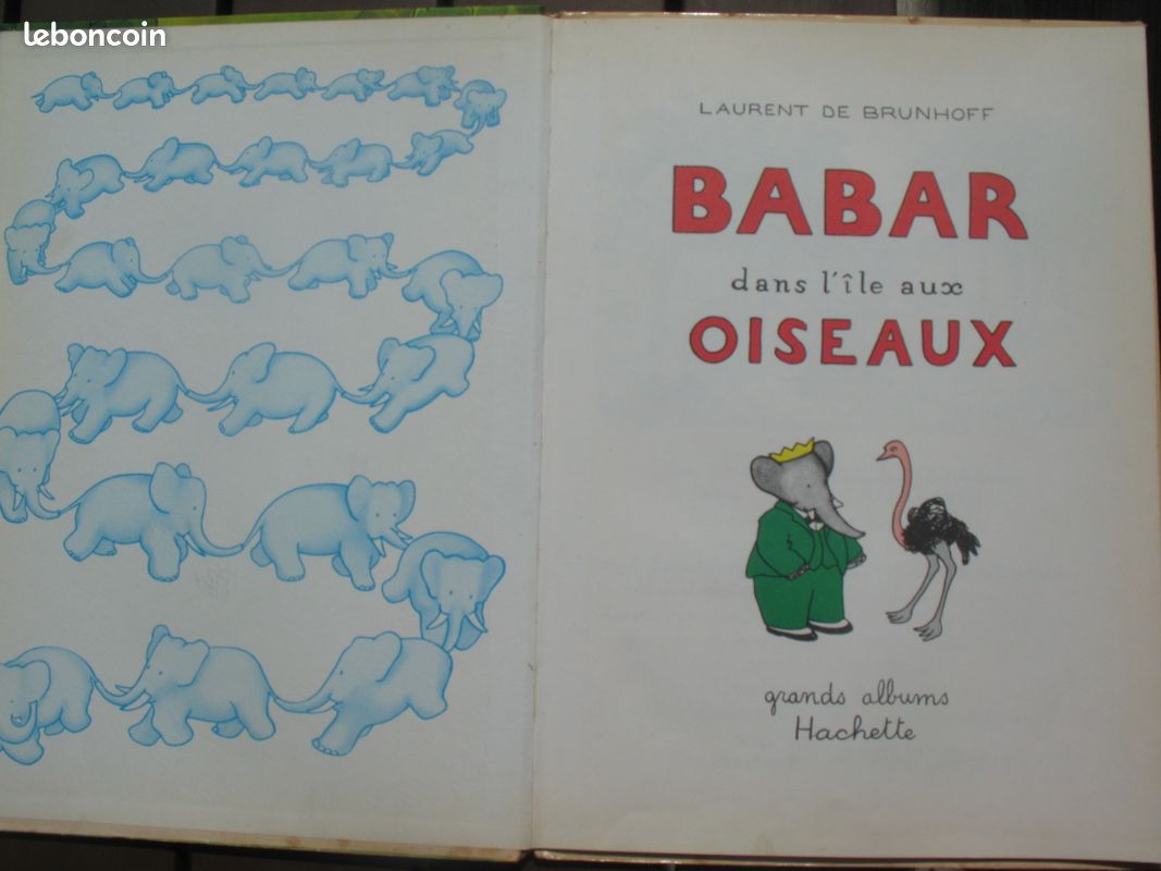 BABAR dans l'ile aux oiseaux --- BABAR et la planete molle ---- GRANDS ALBUMS HACHETTE (image 3)