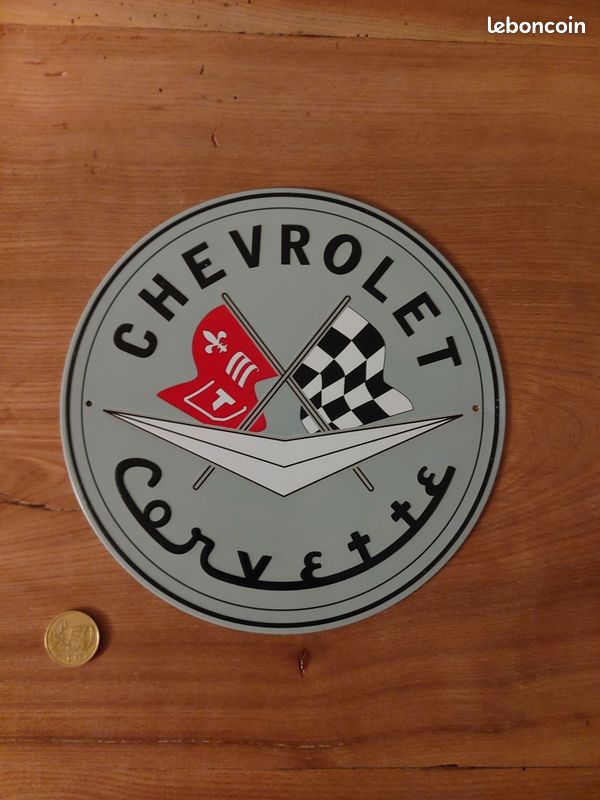 Plaque métal vintage Corvette C6 Enseigne Garage Décoration Déco
