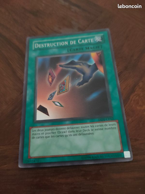 Carte Rare Yu-Gi-Oh DESTRUCTION DE CARTE 1996 (image 1)