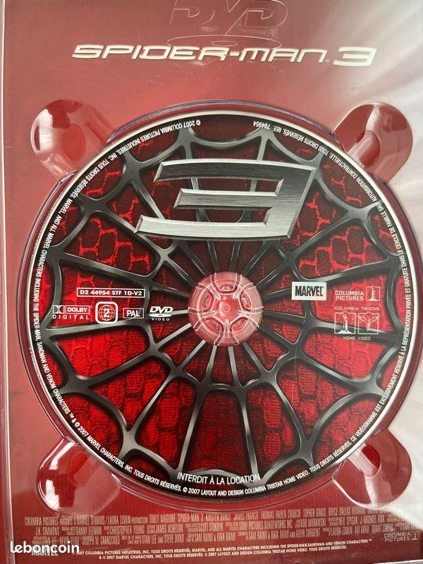 3 disque Spider Man, Spider Man 2,1 et Spider Man 3 (image 3)