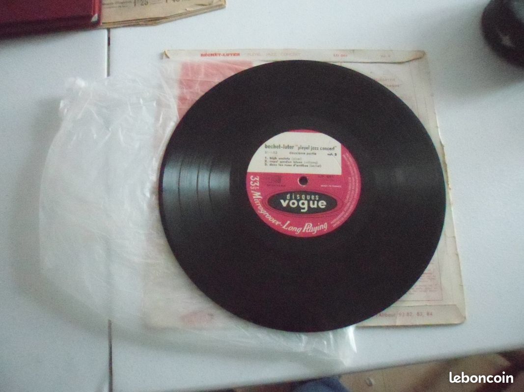 Disque 33 tours Sidney Bechet 31 Janvier 1952 (image 3)