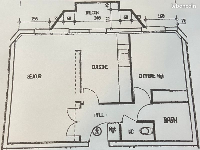 F2 Cuisine US, balcon, garage et parking - Brive-la-Gaillarde 19100 (image principale 1)