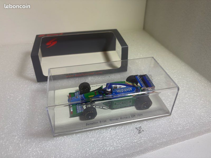 F1 Benetton B194 #5 Schumacher - Vainqueur Monaco 1994 - Spark 1/43 (Neuve)