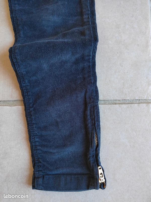 Pantalon velour fille 9/10 ans (image 4)