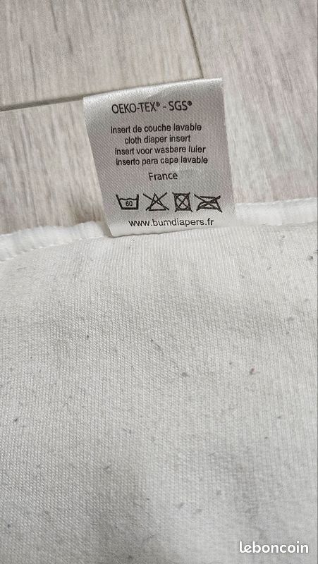 Lot de couches lavables Bum diapers avec voiles et inserts supplémentaires (image 3)