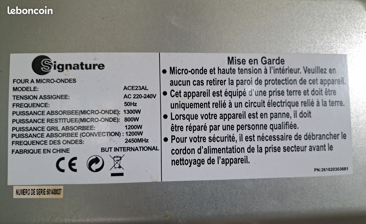 Micro ondes Signature (image 3)