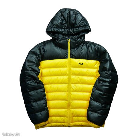 Fila Doudoune Homme Taille M Jaune #QWE1055 Vêtements