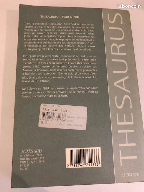 Thesaurus : Paul Nizon (image 3)