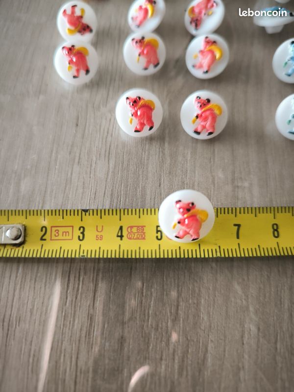 Boutons motif ours (image 4)