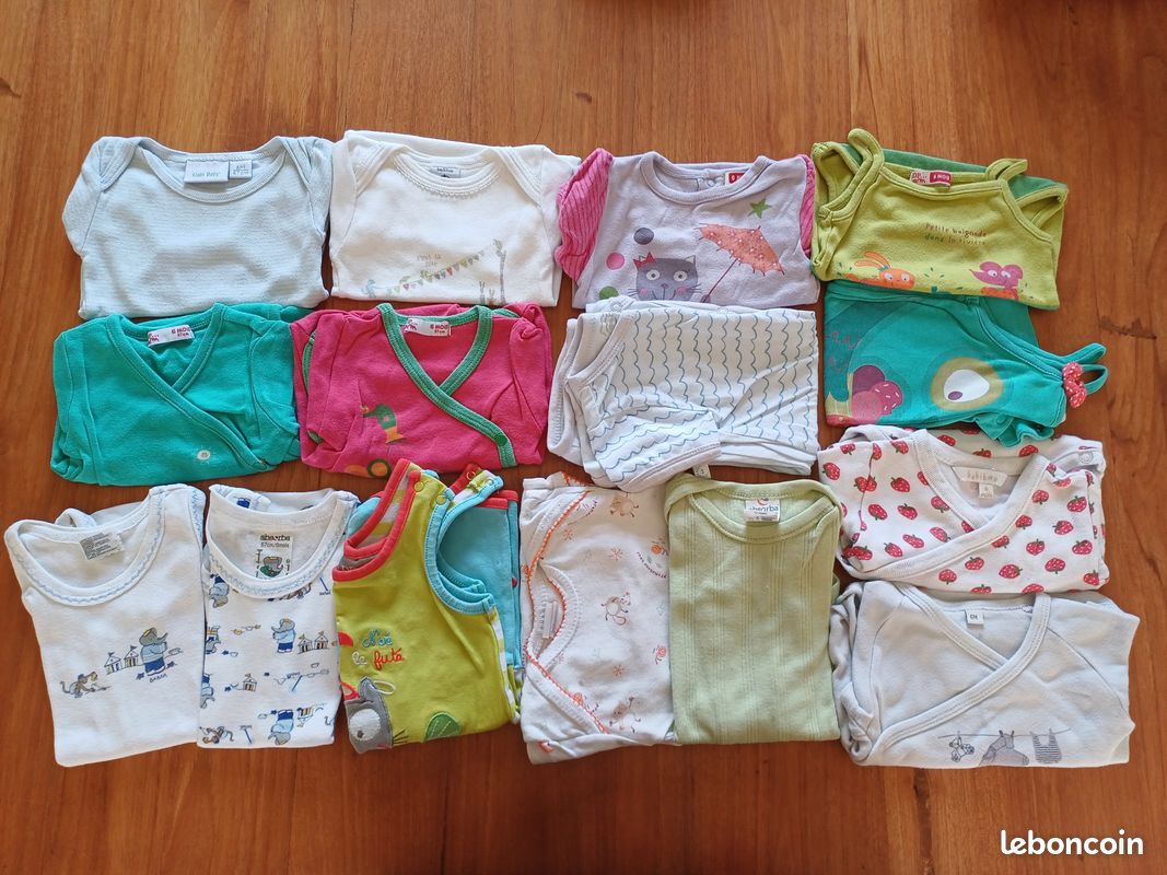 Lot de 56 vêtements bébé fille 6 mois (image 3)
