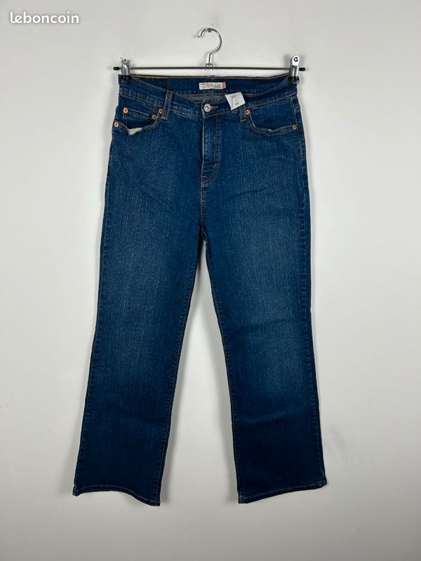 Jean Femme Levi's 512 Bootcut Taille 10 Court - Délavé, Coupe Minceur