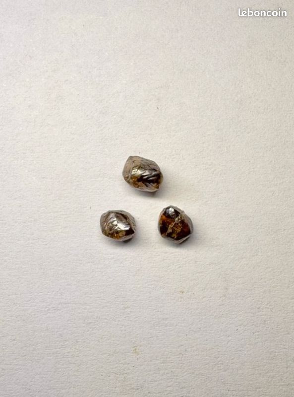 Diamant brut brut non taillé naturel en vrac 10,00 ct couleur gris 8 pièces