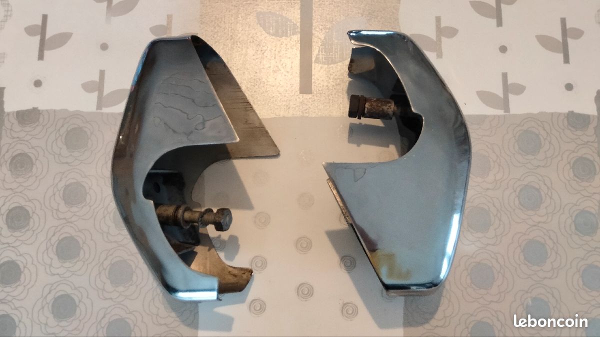 2 butoirs de pare chocs chômés pour karmann ghia (image 1)