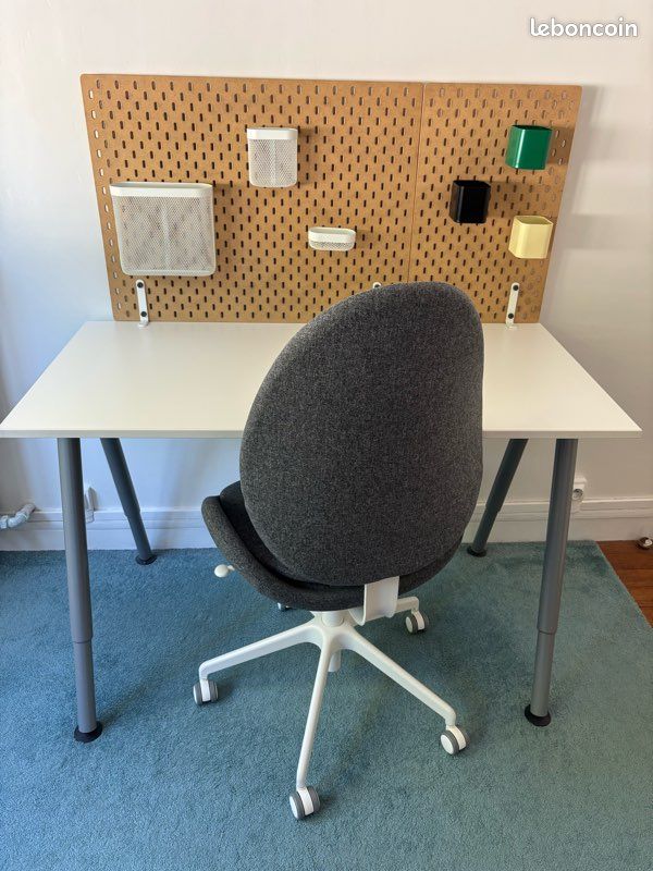 Ensemble bureau et chaise IKEA (image 1)