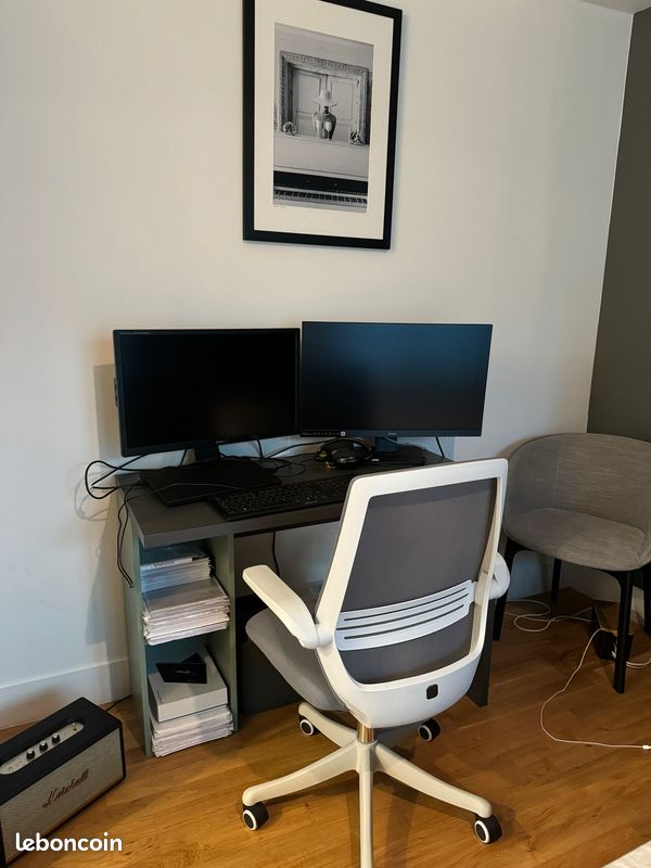 SIHOO Chaise de Bureau rotative 360°, Siege de Bureau Ergonomique en Maille avec Support Lombaire Réglable, Accoudoir Pliable (image 2)