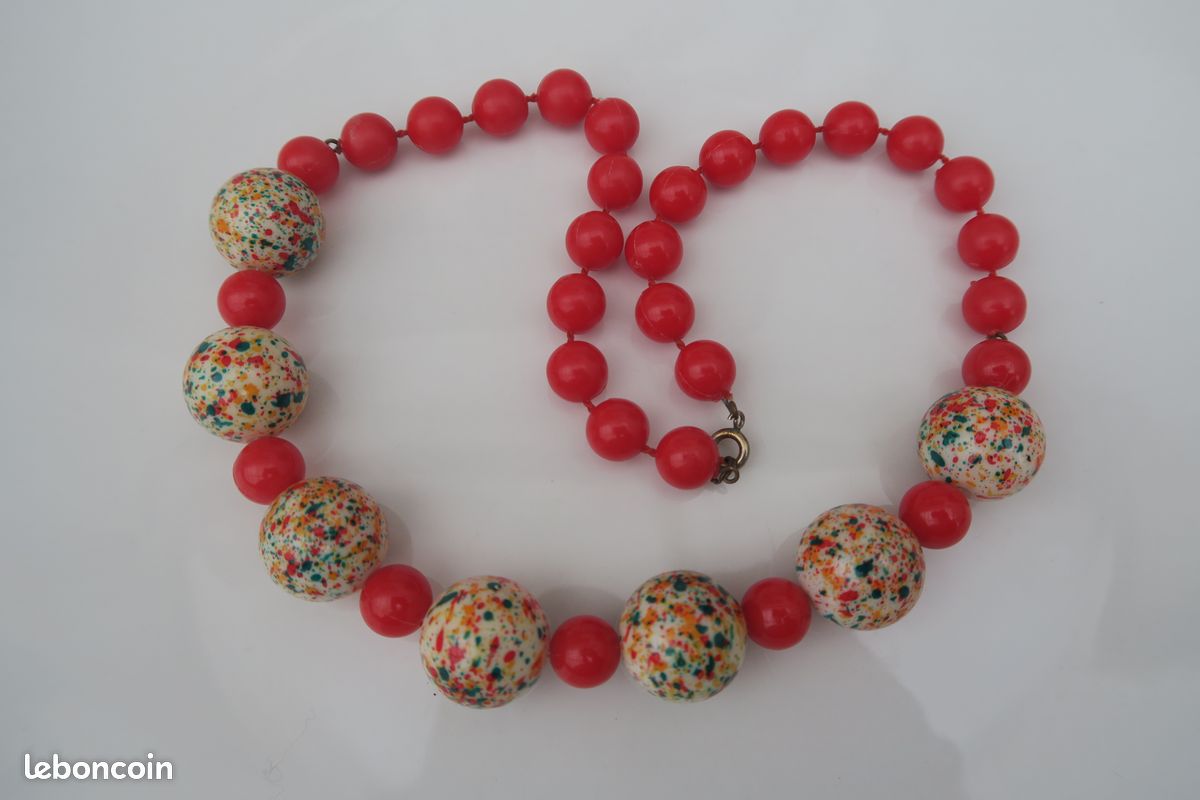 Collier De Perles Colorées Bohème - Anne Sylvie
