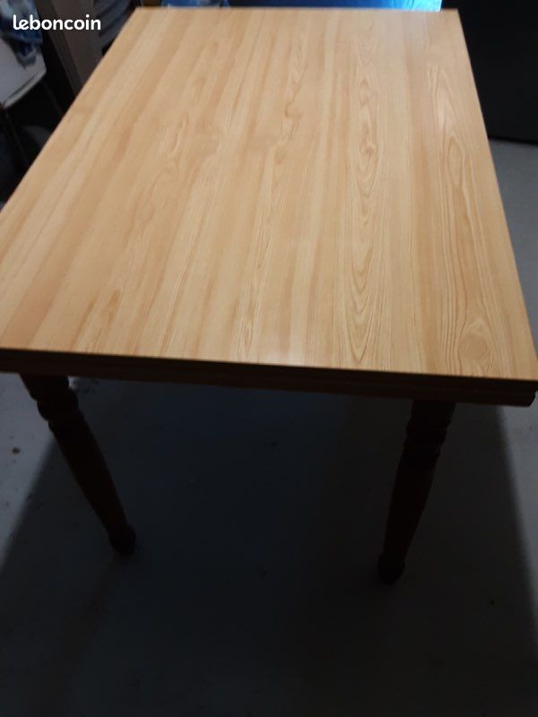 Table en pin et ses 2 rallonges (image 3)