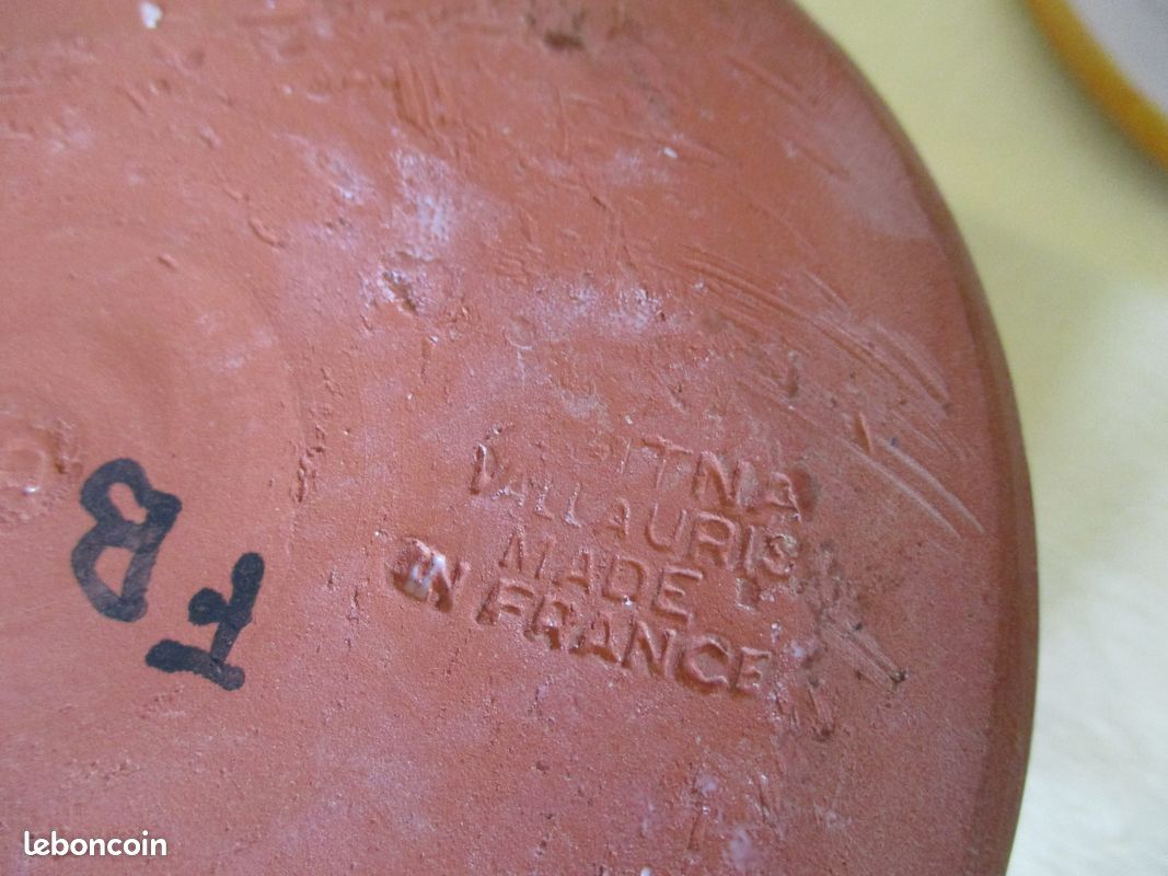 Petit pot de conservation Vallauris – Bonbonnière en céramique de Vallauris – Boite Vallauris - Pot (image 3)