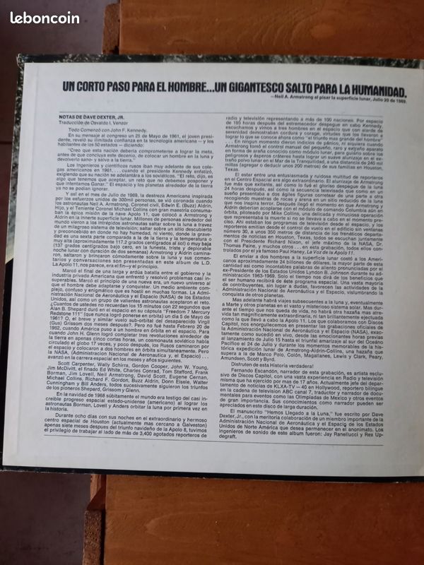 Apollo 11 vinyl lp album 1969 complet avec livret (image 4)