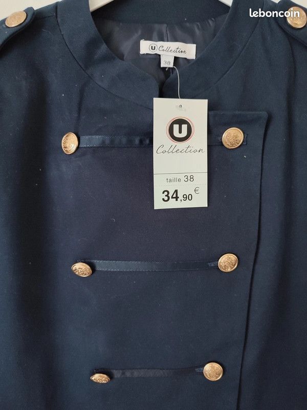 Veste militaire bleue (image 5)