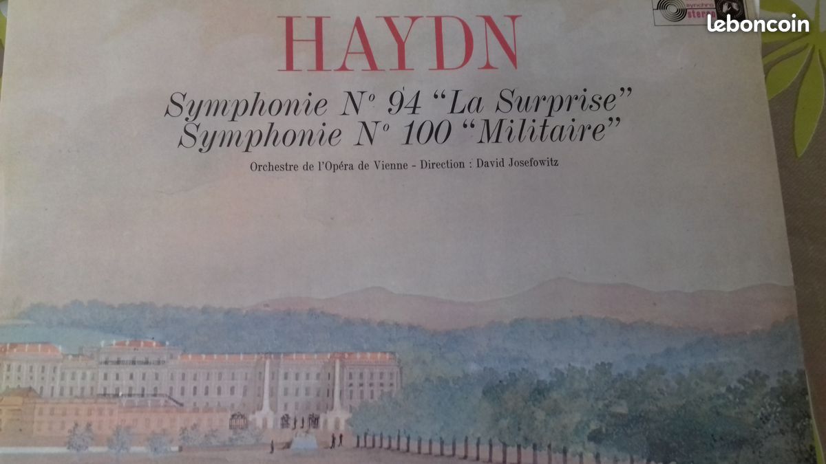 Vinyl Haydn symphonies 100 et 94 (image 1)
