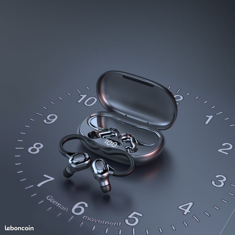 Oreillettes Bluetooth Stéréo avec Station de Charge - Son Haute Qualité & Confort (image 3)