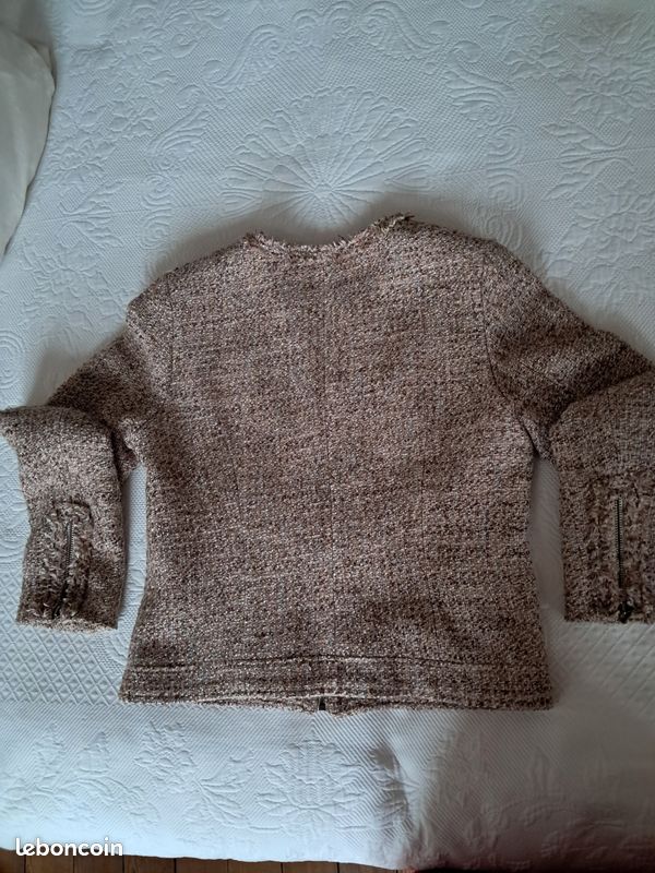 Veste courte Pablo Gérard Darel, taille 38, façon Tweed, très agréable à porter (image 6)