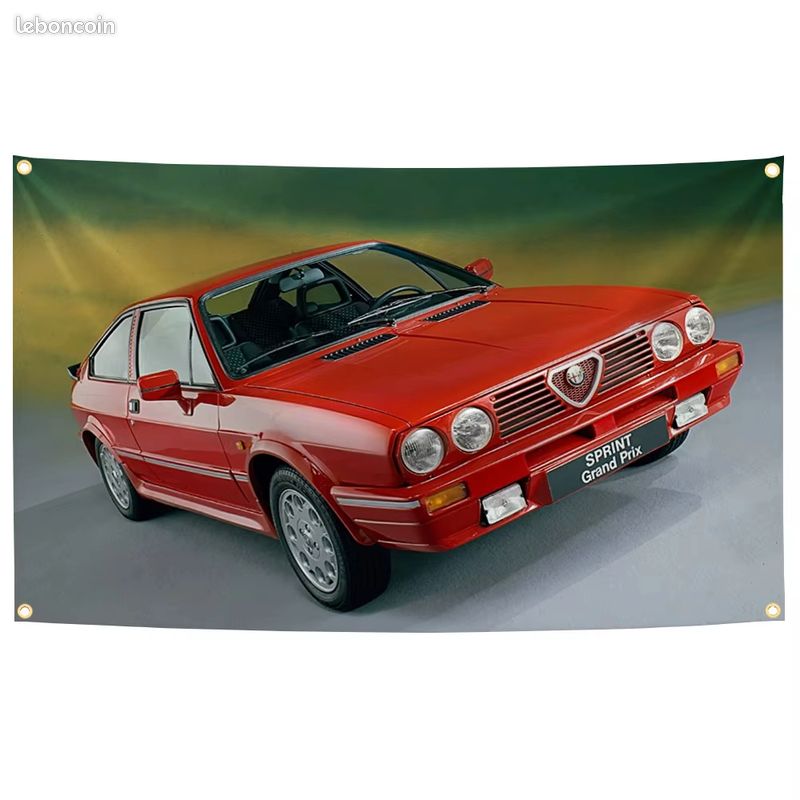 Plaque Métal Vintage Alfa Romeo Montreal – Décoration Murale, Neuve