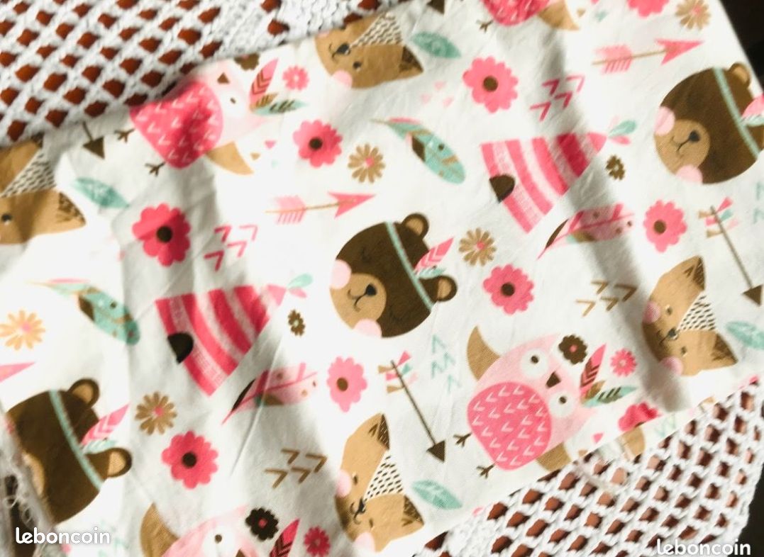 Craquez  Tissu Tendance Boho Animaux Forêt - Idéal DIY/Couture (image 1)