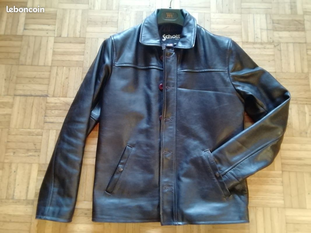 Veste blouson cuir SCHOTT Homme Taille M (image 2)