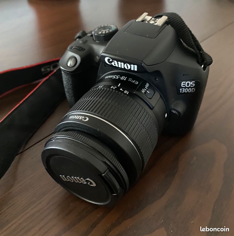 Reflex Canon EOS 1300D + Objectif 18-55 mm EF-S IS II (image 1)