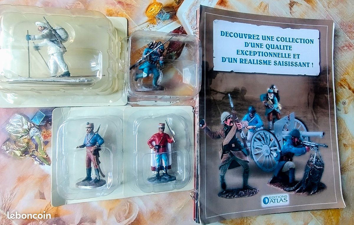 CAVALIER ET SON cheval monobloc tirant fusil guerre 14-18 ancien soldat