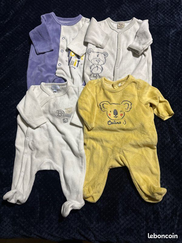 Lot pyjamas épais naissance (image 1)