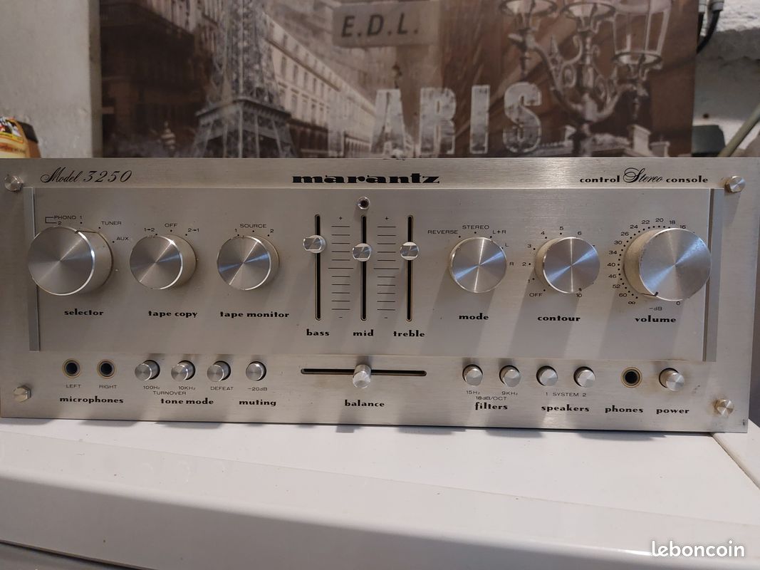 Préampli Stéréo Vintage Marantz 3250 - Fonctionne Parfaitement - Made In Japan