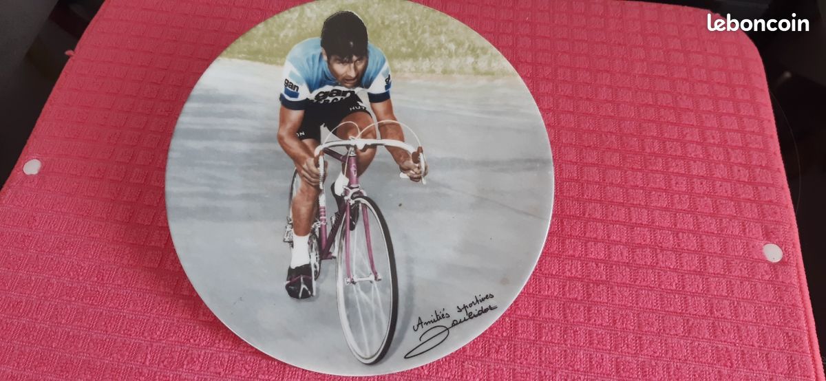 Assiette Décorative Raymond Poulidor - Faïence De Limoges - Tour De France Cyclisme