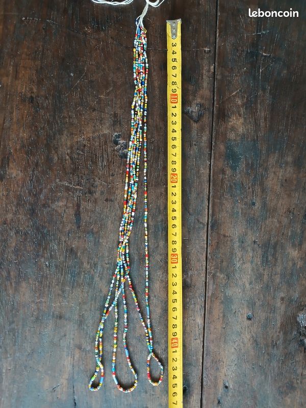 3 brins de perles de rocaille anciennes pour bijoux (image 9)