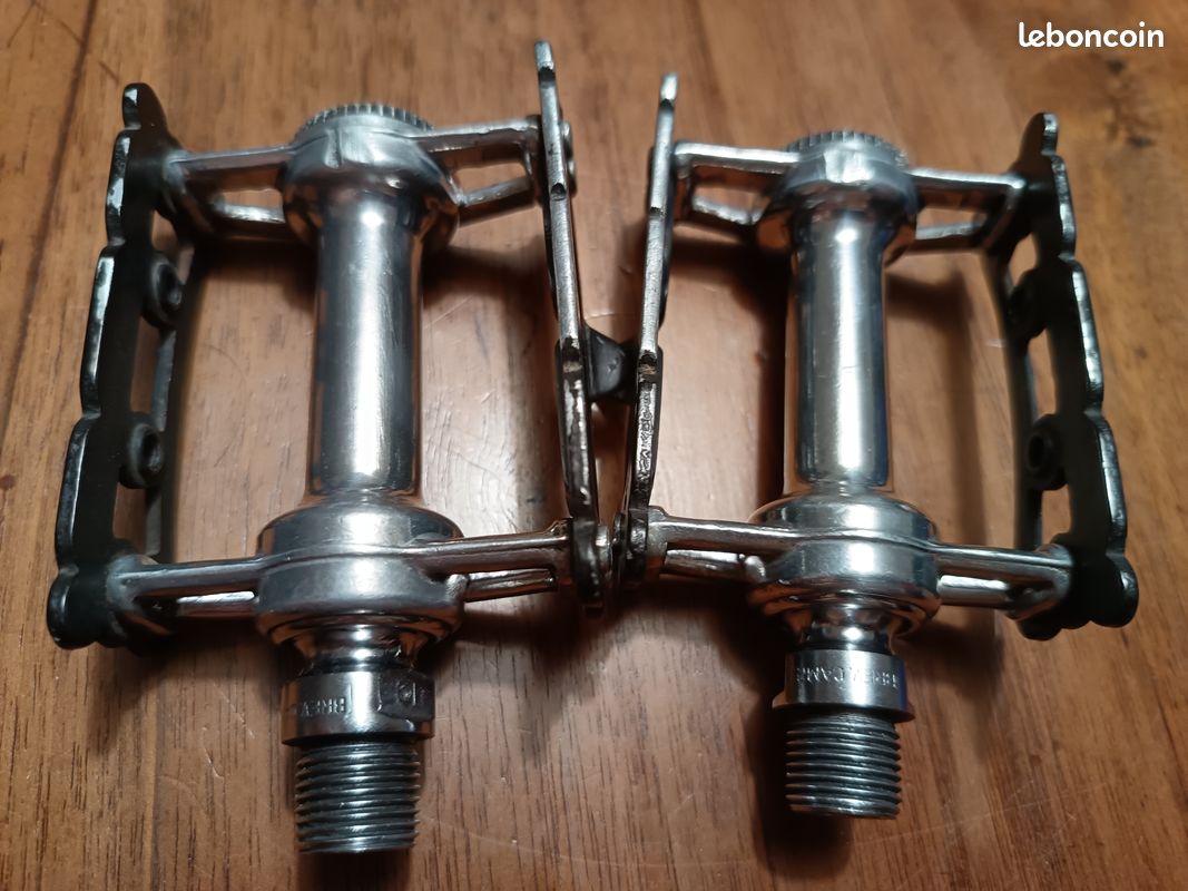 Pédales De Vélo Campagnolo Record - Occasion, état Fonctionnel, Avec Marques D'usure