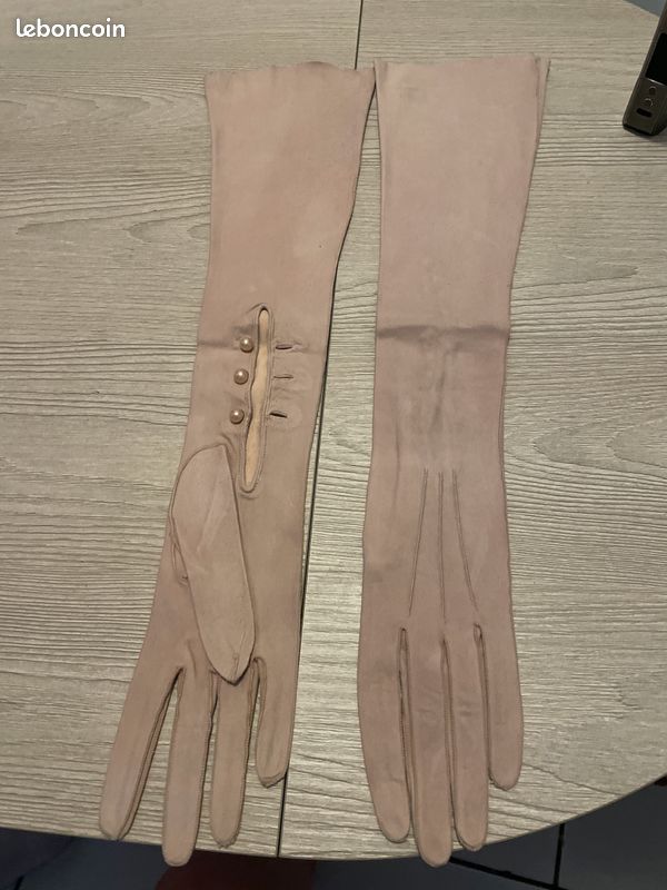 Gants jonquet en daim (image 1)